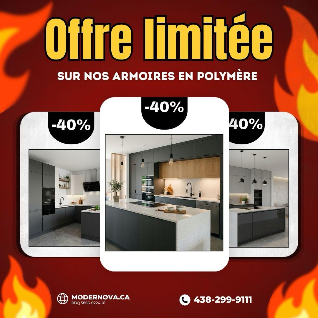 Offre limitée -40% sur nos armoires en polymère